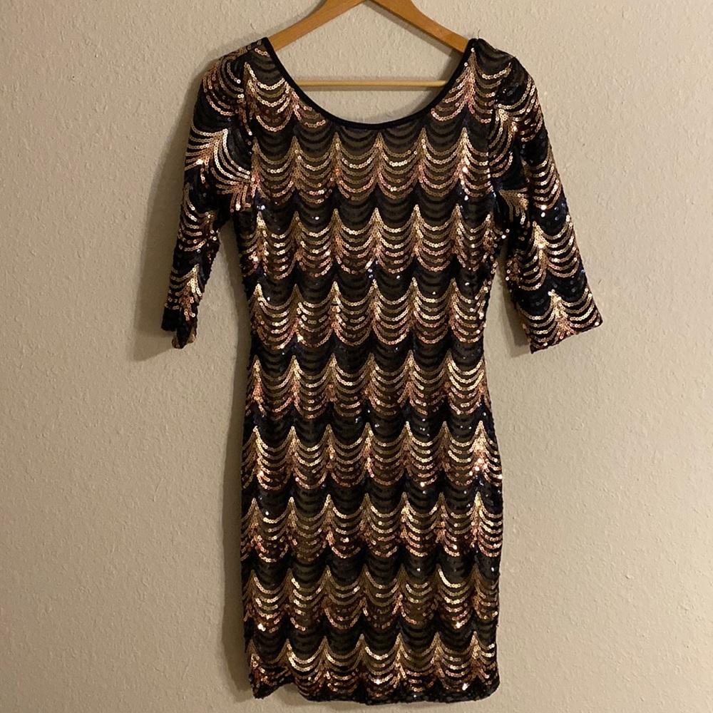 sequin cocktail dress